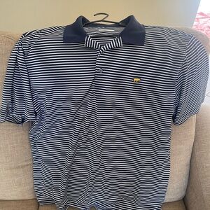 Jack Nicklaus Navy Striped Polo Shirt